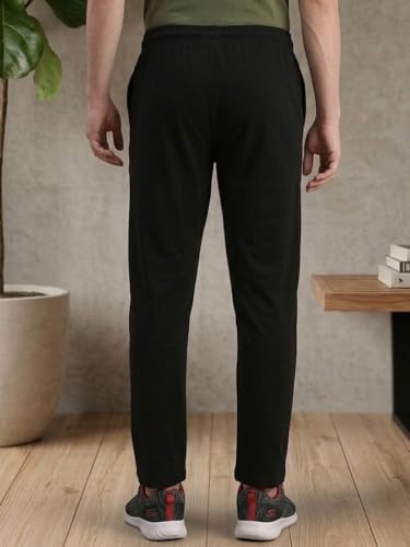 Image of Lux Cozi Track Pant for Men - Gym Pants & Lowers for Men with Adjustable Waist, Moisture-Wicking Fabric & Pockets - Ideal Sports Pajamas for Workout & Casual Wear