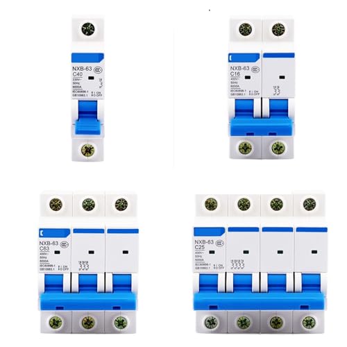 Disjoncteur MCB 2P 125A interrupteur miniature AC 230V 400V pour maison