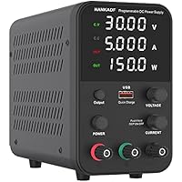 Fuente de alimentación conmutada DC (0-30V,0-5A) Ajustable,