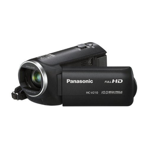 Panasonic V210 Full HD Camcorder - Black (10 MP, 1920 x 1080P