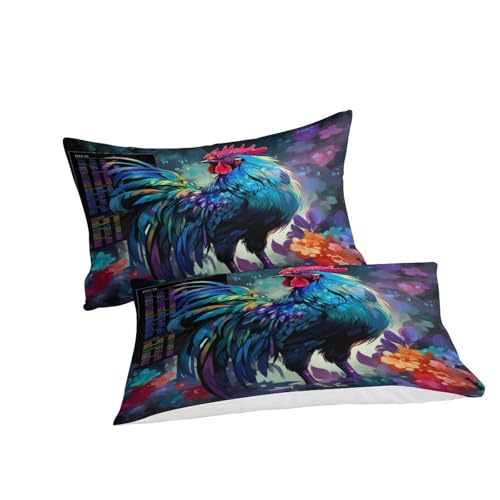 Housse de couette crâne 3D microfibre 200x200cm avec taie