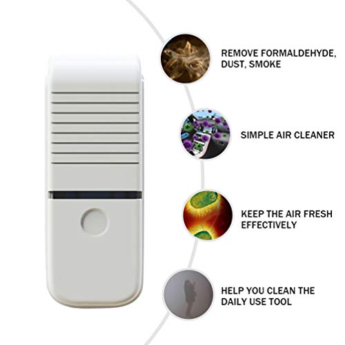 EXCEART Purificador de Ar Usável Recarregável Purificador de Ar Portátil Filtro de Ar para Pescoço P