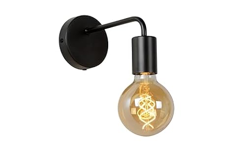 LUCIDE SCOTT - lampa ścienna - 1 x E27 - czarna