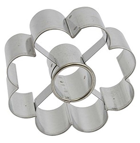 ITALO OTTINETTI Ciambella a Forma di Fiore 7 cm, Metallo, Metallico, Taglia Unica