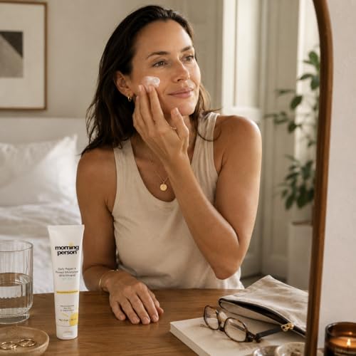 Image of Mineral SPF 50 Moisturizer, Non-Nano Zinc Oxide | Morning Person | No White Cast, 2-in-1 Daily Moisturizer & Sunscreen, Reef Safe