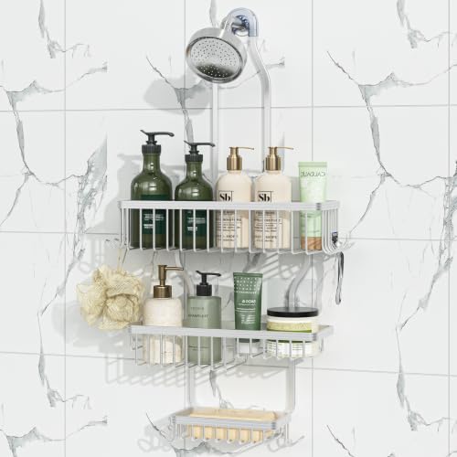 Image of Simple Trending Shower Caddy Hanging, Shower Organizer with Large Capacity