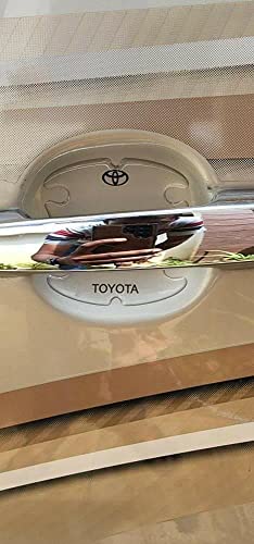 Image of BFRC 3D Gel Finish Car Door Transparent Handle Cup Scratch Guard Sticker Universal for Specific Brand (Pack of 4) (MRDRVAR) (TOYOTO)