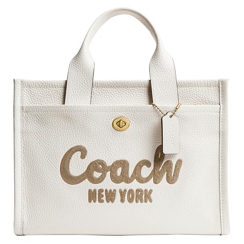 Coach Womens Bubble Leather Cargo Tote Chalk One Size - image 1