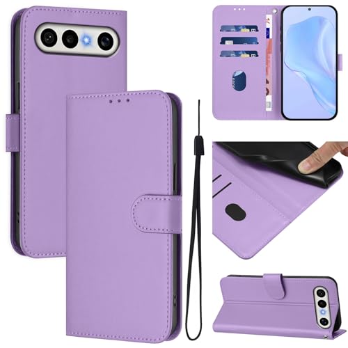 �X�}�z�P�[�X �Ή��@�� for Vivo X300 FE / S50 Pro mini �X�}�z�P�[�X�y�J�[�h�z���_�[�E�E�H���b�g�E�}�O�l�b�g�o�b�N���E�t���b�v�E�X�^���h�@�\�t���zPurple