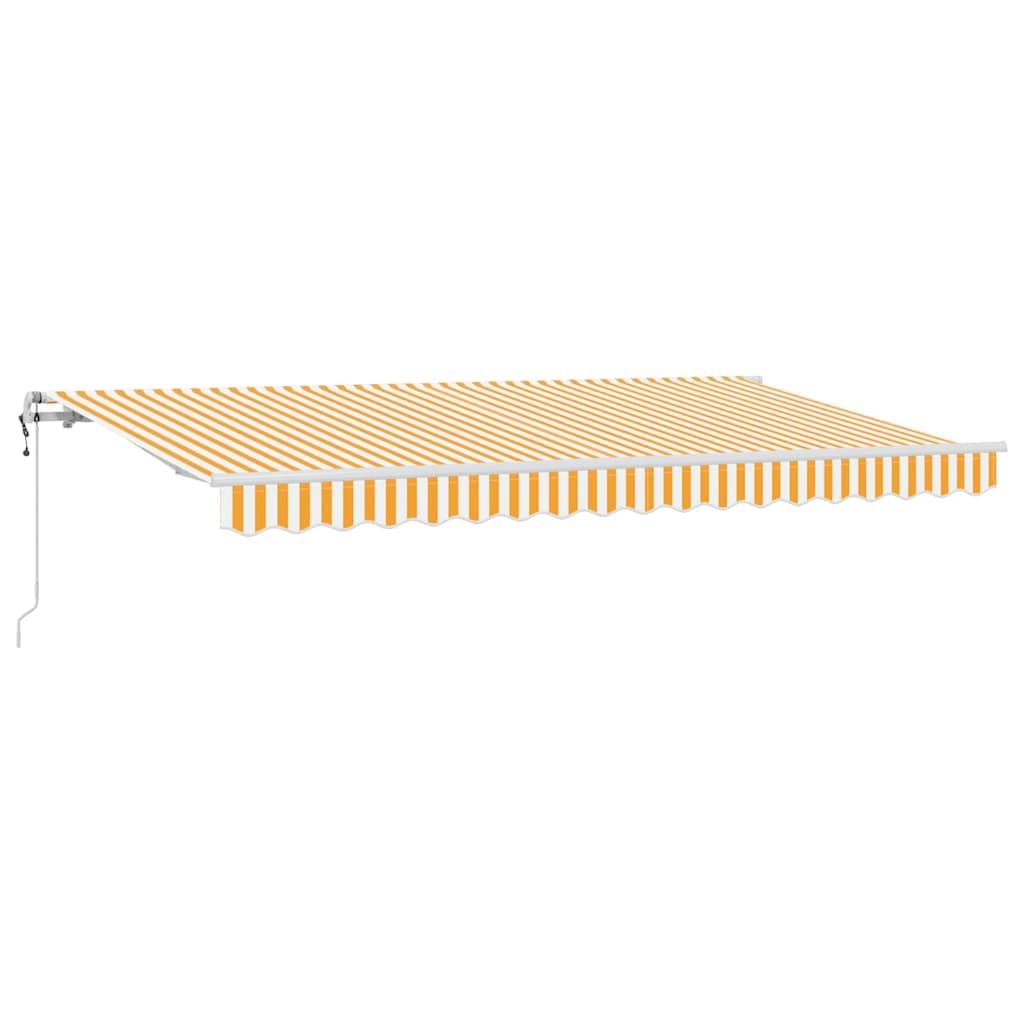 Auvent rétractable haut de gamme en tissu moderne rayé pour aménagement extérieur