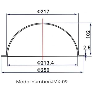 JMX 9 Inch Acrylic Indoor/Outdoor CCTV Clear Security Camera Dome Cover Camera Housing Fence Window for Pets JMX 9 Inch Acrylic Indoor/Outdoor CCTV Clear Security Camera Dome Cover Camera Housing Fence Window for Pets