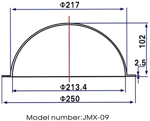 JMX 9 Inch Acrylic Indoor/Outdoor CCTV Clear Security Camera Dome Cover Camera Housing Fence Window for Pets JMX 9 Inch Acrylic Indoor/Outdoor CCTV Clear Security Camera Dome Cover Camera Housing Fence Window for Pets