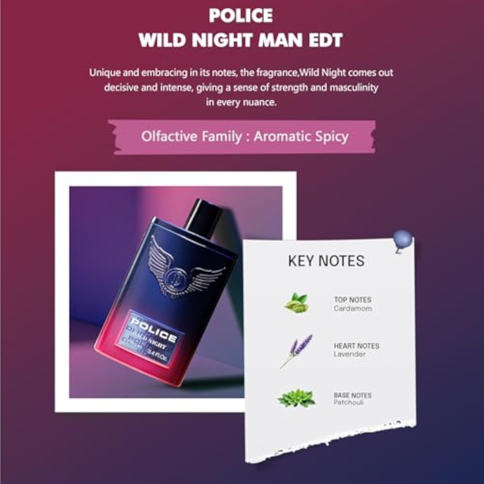 Police Wild Night Eau de Toilette 100ml for Men