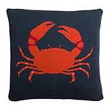 Sophie Allport - Statement Cushion, Kissen, Sofakissen - Baumwolle - gestrickt - Krabbe - 50x50 cm
