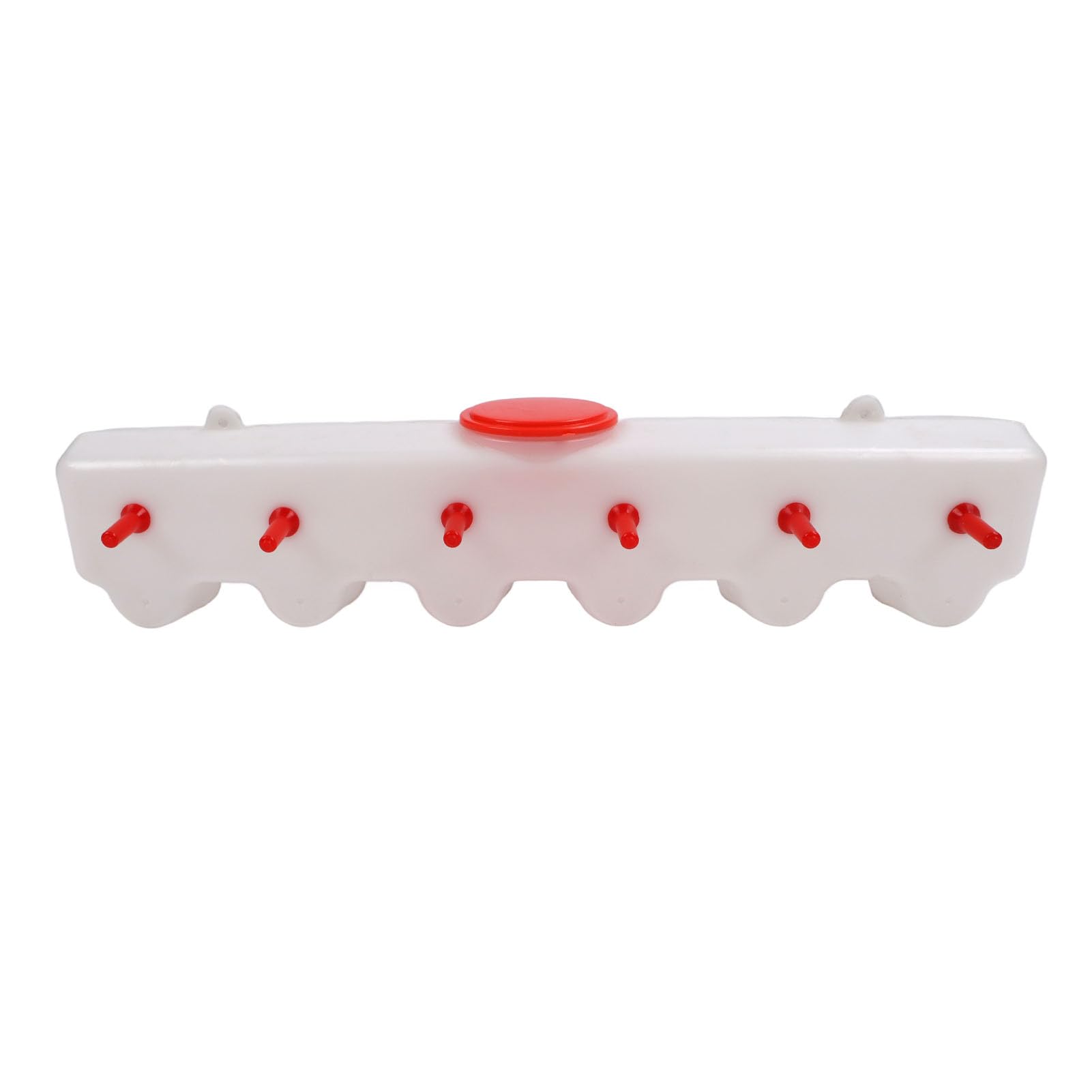 Qcwwy Alimentador de Leche para Cachorros de Lechón de Cordero, Cubo Rojo para Ganado, Capacidad de 9L, Alimentador de Pezones de Animales para Granja