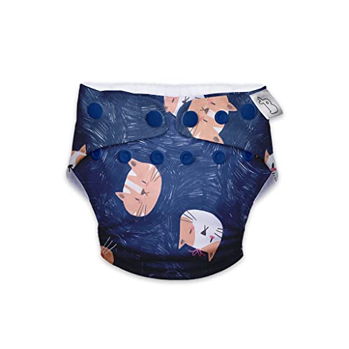 Image of SuperBottoms Swimming Diapers for Babies & Toddlers - Reusable & Adjustable Swim Diapers - Washable Cloth Diapers - Skin Friendly Fabric - Easy to Clean - Fits 3M - 3Y