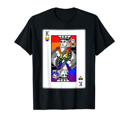 Gay Pride King Of Hearts LGBT-Q Pride Ally Couple assorti T-Shirt