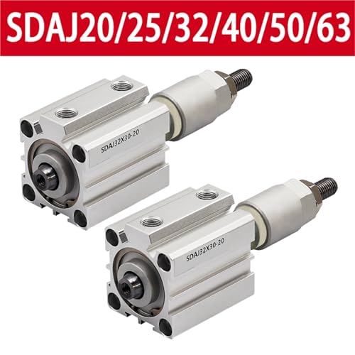 Cylindre pneumatique magnétique SDAJ40 à course réglable de précision - 4
