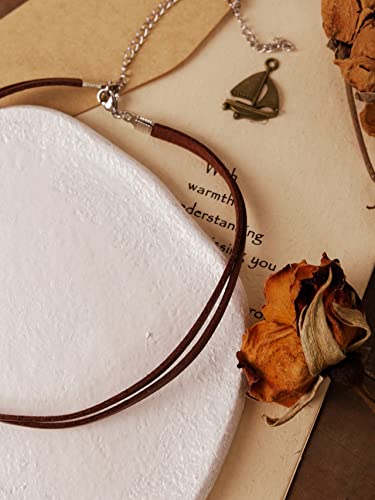 Sacina Gothic Goth Boho Vintage Layered Brown Choker Necklace, Boho Choker, Brown Choker, Goth Choker, Halloween Christmas New Year Jewelry Gift For Women #TOP4