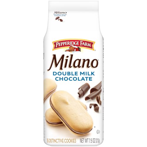 Pepperidge Farm Milano Double Milk Chocolate Cookies, 7.5 OZ Bag (15 Cookies)