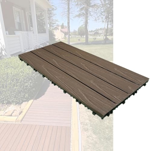 Suelo WPC de balcón impermeable para solucionar humedades en porches y patios