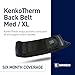 Nikken - KenkoTherm - Back Belt - Orthopedic Spine Support, Flexible Fit, Adjustable, Washable, MagFlex Pocket - XL (Up to 46