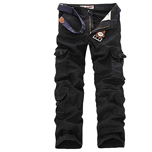 2018 Nuevos Pantalones De Carga Pantalones Deporte para Esencial Hombre con Muchos Bolsillos De Algodón Pantalones Largos Ejercicio De Fitness Al Aire Libre Ejercicio Pantalones De Car
