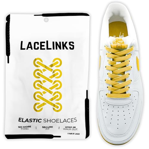 LaceLinks Elastic No Tie Shoe Laces Quick Lock Stretchy Shoelaces for Adults & Kids Sneakers Running and Casual Shoes