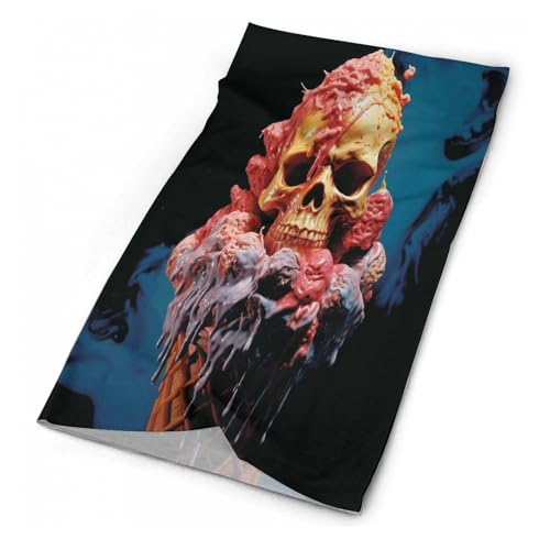 Image of Egg Rolls And Skulls Versatile Headband Head Scarf for Men Women Bandana for Hair, Neck, Wrist Summer Accessories