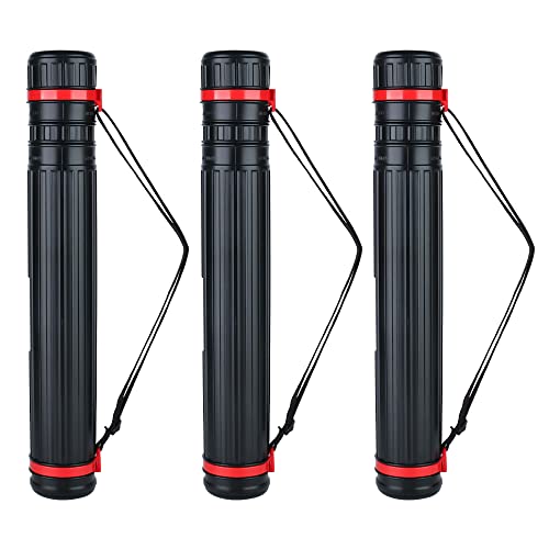 Transon 3-Pack Small Poster Storage Tube Extendable For Documents Blueprints Artworks Scrolls #TOP21