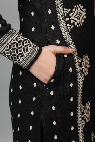 Image of ColorChakra Woolen Kurta Palazzo Set for Womens Winter wear Wool Kurti Sizes M to 4XL