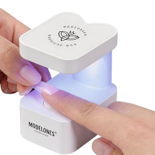 modelones Mini UV Light for Gel Nails, UV Nail Lamp, Nail Light with 2 Timers for Fast Curing Gel Polish Nails Extension, Portable LED USB Flash Cure Lamp for Travel