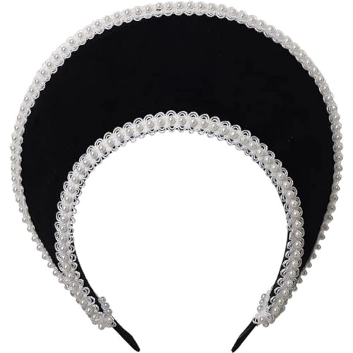 Luxylei Tocado De Isabelina Medieval, De Realeza Francesa, De Reina María, Capucha, Tiara, Sombrero, Diadema De Cosplay para Mujer