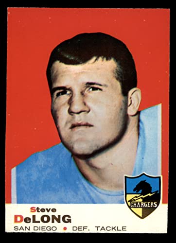1969 Topps #129 Steve DeLong San Diego Chargers (Football Card) VG Chargers Tennessee