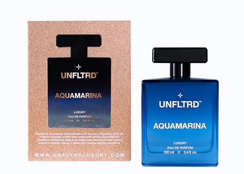 Image of AQUAMARINA | Eau De Parfum | EDP 100ml | Long Lasting Unisex Perfume | Aquatic, Marine, Fresh | Cool Daily Wear Fragrance | Aquatic Freshness in a Bottle | Perfect for Summers