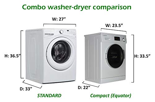 Equator Version 2 Pro 24" Combo Washer Dryer Merlot Winterize+Quiet #TOP2