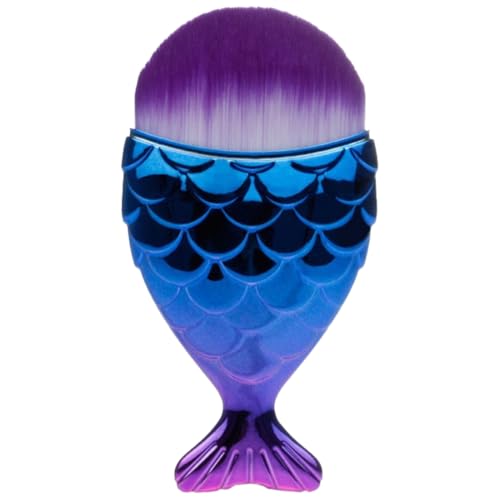 NHQZ Spazzolino Unghie Mani,Spazzola Unghie,Pennello Blush,Pennello per Cipria in Polvere,Spazzole per Unghie per Rimuovere la Polvere da Manicure,Fibra Artificiale,Pulire le Unghie(Viola)