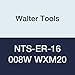 Walter Tools NTS-ER-16 008W WXM20 Carbide NTS Threading Inserts, External Thread, Full Profile, Whitworth (Pack of 10)