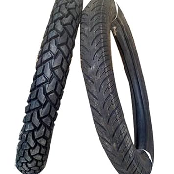 Black 50L Motorcycle Tyre for Hero Honda Splendor, Set of 1