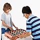 GOLDGE Tischfußball, Holz-Tischfußball mit 6 Stangen und 4 Bällen, für Kinder und Erwachsene, 50,5 x 24,5 x 15 cm