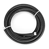 3/8 Fuel Line 6AN Braided Fuel Hose 500 - 2000 psi High Pressure Transmission Cooler Hose Suitable f