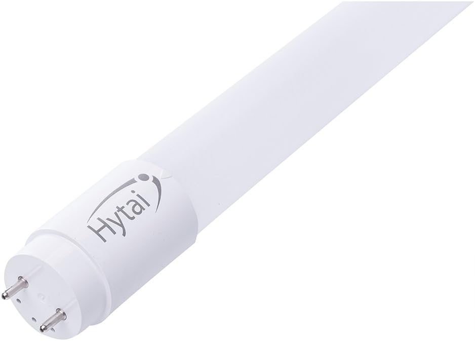 Hytai T8 4ft led tube light 18w (48W equivalent) 2160 Lumens with The latest material Nano Plastic 6500k Cool White UL-List dura-end