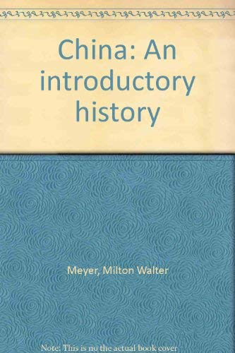 China: An introductory history 084766077X Book Cover