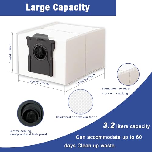 Image of Pymin 14Pcs Dust Bags Compatible with Dreame X50 Ultra Series /Aqua10 Series