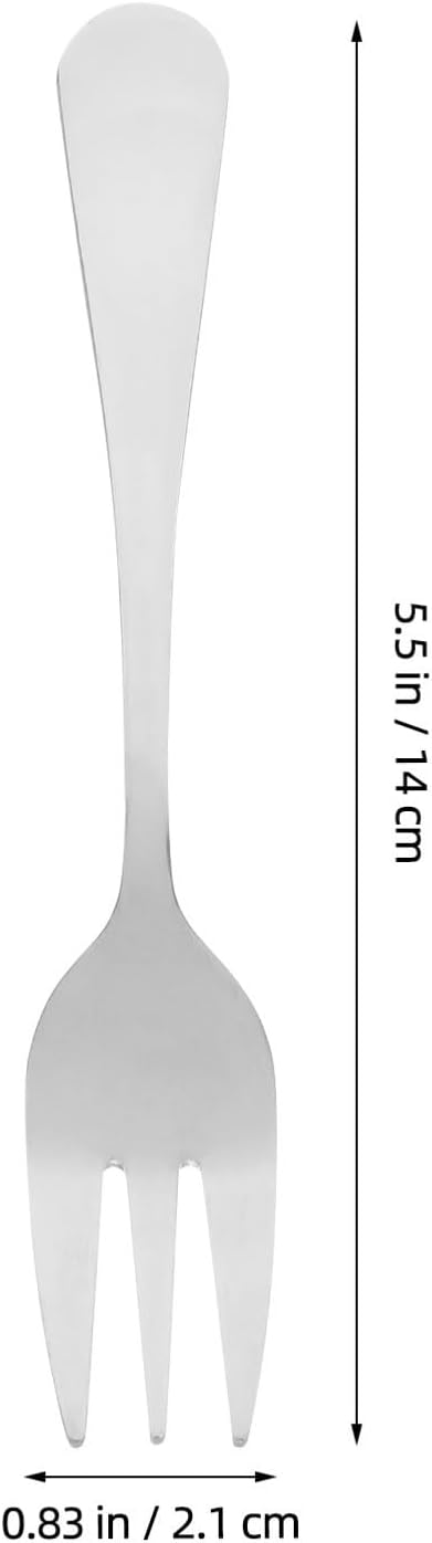 Salad Forks 6pcs Stainless Steel Silver for Daily Dining