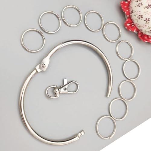 2 conjuntos de porta-chaves de metal com fecho giratório, organizador de chaves de proprietário, ger