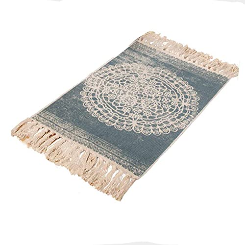 Tapis en peluche rétro rectangulaire antidérapant de 60x180cm pour la décoration du couloir