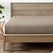 Fitted Bottom Sheet Premium 1800 Ultra-Soft Wrinkle Resistant Microfiber, Hypoallergenic, Deep Pocket (Queen, Taupe)