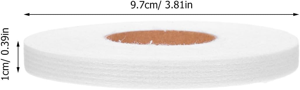 Didiseaon 5pcs White Fusible Non-Woven Quilting Interfacing Strips for Sewing Clothing Lining DIY Craft Supplies 50 M