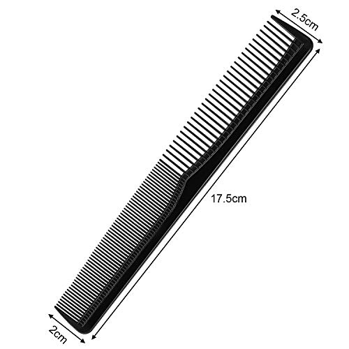 12 Pieces Hair Comb Black Plastic Hairdressing Styling Combs, Fine Tooth Cutting Comb For Salon Or Hotel Hair Care, Salon Hairdressing Hair Care Tools #TOP1